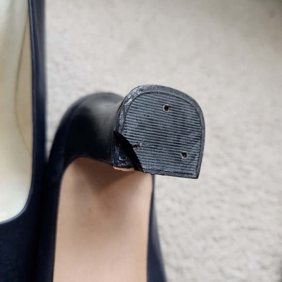 Proxy Navy Blue Leather Pumps Size 12N - Picture 9 of 9